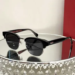 Luksusowe projektant okularów przeciwsłonecznych C0366 Wysokiej jakości klasyczny połowa ramki Resure Resort Square Men's and Women's Sunglasses Turystyczna plaża