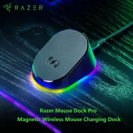 액세서리 Razer Mouse Dock Pro Wireless Mouse 충전 도크 Basilisk V3 Pro Cobra Pro 및 Naga V2 Pro 용 통합 8kHz 트랜시버가있는 도크