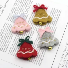 3 pezzi di lana finta natalizia in feltro tintinnante ciondolo a pendente di natale di Natale in fascino che abbellisce ornamenti di portachiavi per sacchetti fai -da -te k0ab k0ab