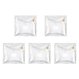 5Pcs Vacuum Sealer Bags Food Grade Heat-Resistant Plastic Vegetable Food Storage Sealer Bags with Air Valves Kitchen Supplies