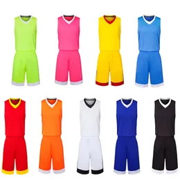 Homens de basquete vermelho conjunto de uniformes Kits Sports Roupos infantil Jerseys de basquete verde Termo de rastreio DIY Nome personalizado