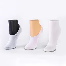 Plástico do pé feminino Plástico exibir meias de seda meias curtas Parte do torso fictício para o modelo de exibição de lojas com ímã