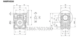 500W DC12V 24 V 48V 180 V 220 V NMRV040 WORM GEARTE