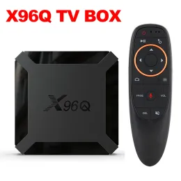 Box X96Q Android 10 AllWinner H313クアッドコアスマートテレビボックス2GB 16GB 1GB 8GB 4K 2.4G WiFiセットトップファーストボックスvs X96 Max Russian TVBox