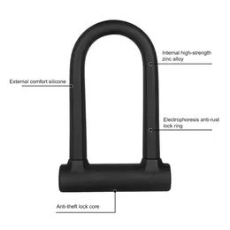 Bicycle U-Lock: Rainproof, Hydraulic Shear Resistance, Zinc Alloy