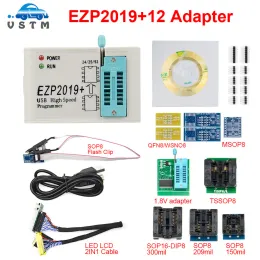 EZP2019 عالي السرعة USB SPI Programmer Support24 25 93 EEPROM 25 فلاش BIOS Chip EZP2019 EPROM USB مبرمج مع 5 ADPATERS