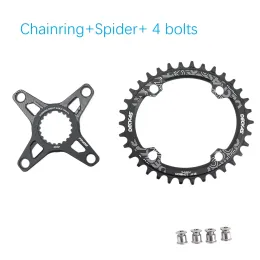 DECKAS Mount Direct Monte rotondo rotondo ovale per 12 velocità Shimano M9100 M8100 M7100 M6100 XTR 32 34 36 38T Strumento a ruota a catena 12s 12s