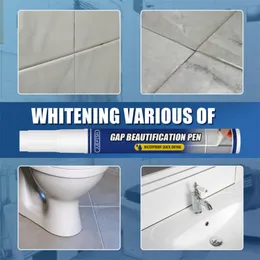 1PC Waterproof Tile Gap Repair Pen White Tile Refill Grout Pen Mouldproof Filling Agents Wall Porcelain Bathroom Tile Grout Pen