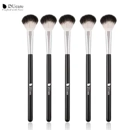 3er-Set Eyeliner- & Concealer-Pinsel – Abgewinkelte Präzisionspinsel Für Augenbrauen & Make-up, Schwarz, 15,2 Cm