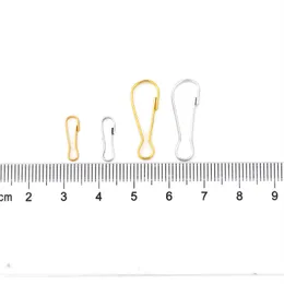 100pcs/Lot Lanyard Snap Clip Hooks Metal Spring Spring Gourd Posted Connector for DIY keychain Zipper Swain Card Sadge.