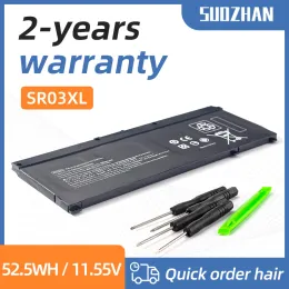 Baterias Suozhan SR03XL L089342B1 L08855855 BATERAGEM DE Laptop para Omen HP 15CE, 17CB0052TX Pavilion Gaming 15CX0096TX, CX0006NT