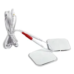 2 sätt TENS Elektrodtrådar för TENS enhet Muskelstimulator Digital terapimaskin Massagerelektrod Pad Electrode Cable