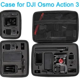DJI OSMOアクションのキャリングケース3カメラハードシェルストレージバッグDJIアクション3カメラセルフィースティックバッテリーケースアクセサリー