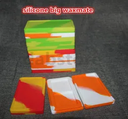 Silicone Large Waxmate Containers Silicone Rubber Silicon Storage large Square Wax Jars Dab Tool Dabber Oil Holder for Ecig Dry He5341878