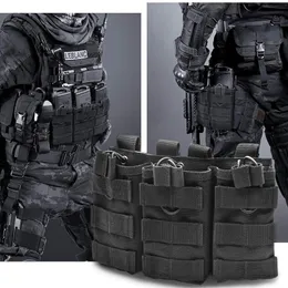 Tactical Single/Double/Triple Molle Magazine Pouches Military Airsoft AK 7.62 5.56mm M4 AR 15 Rifle Mag Bag Hunting Accessories