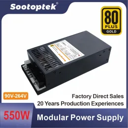 الإمدادات 550W MODULER FLEX 1U 90V264V ATX ​​MINI Switching PC POTER