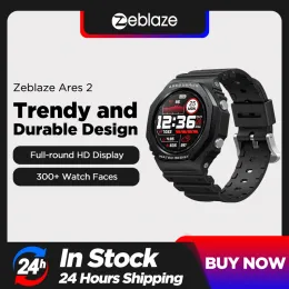 Watches Yeni Zeblaze Ares 2 Sağlam Moda Akıllı Akıllı 50m Su Geçirmez Uzun Pil Ömrü HD Renk Dismali Smart Watch Android iOS Telefon