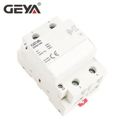 GEYA GYHC 2Pole 100A AC 220V 230V 50/60Hz Din Rail Household AC Modular Contactor Switch Controller Home Hotel Use