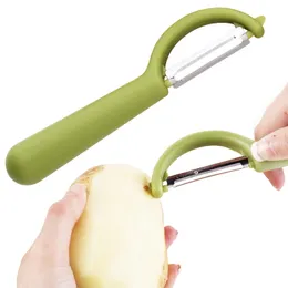 Pelaper di frutta e verdura ultra affilati Konco, pelapatrice Julienne per patate con manico in silicone ergonomico, gadget da cucina