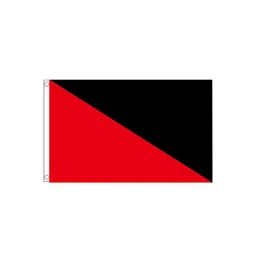 Flag da 3x5ft Anarcho, stampa in tessuto in poliestere a doppia cucitura, 80% Bleed con uno strato, spedizione gratuita4292024