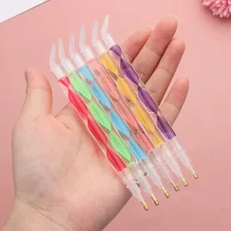 12cm Soft Prickly Point Drill Pen with 6 Head 5D Diamond Painting Tool Comfortable Embroidery Cross Stitch DIY Sewing Supplies
