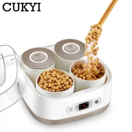 Yapımcılar 1.5L Akıllı Natto Fermantasyon Yavaş Ocak Buharlı Makinesi Yahudi Pot Yoğurt Maker Turşu Pirinç Şarap Vakum Seramik Astar