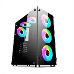 Towers China Factory Direct Selling Panzer Evo RGB Black ATX Full TowerRGB LED GAMING CASE