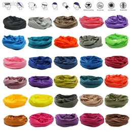 Модные маски для горки горки 55 Solid Colors Outdoor Sports Headds Women Summer Bandana Мужчины.