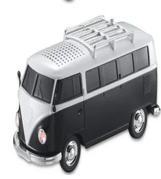 USB Portable Mini Bus Car Shape Speakers WS266 Stereo Music Player Box Support FM Radio TF Card Udisk For Cellphone Mp3 player8963561