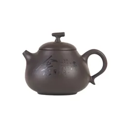 ティーセレットYixing Zisha Tea Kettle Xishi Tea Pot 200ml Chinese Kung Fu Pottery Teaware Household Purple Clay Teapot Infuser