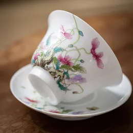 155 мл кукуруза мака -искусство керамическое чай Tureen China Tea Maker Gaiwan Sancai Covered Bow