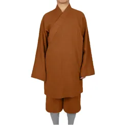 Unisex hochwertiges Leinen Shaolin Mönch Kung Fu Anzüge Lohan Arhat Ehekunst Uniformen Buddhistische Zen -Kleidung