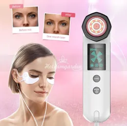 5in1 LED Pon Therapy Terapia Face Skin RF Radioteca de pele Cuidado com o elevador de face Face Timer Máquina de beleza Olhos faciais Patches Puffy P7167627