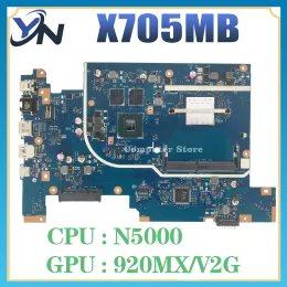 Moderkort x705MB anteckningsbok mainboard för Asus Vivobook 17 x705mA x705m Laptop Motherboard w/N5000 N4100 920MXV2G DDR4 100% Test OK
