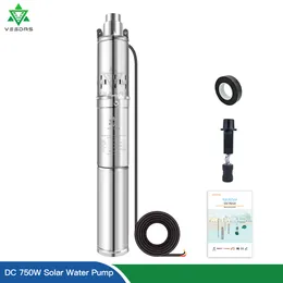 750 W Solar Water Pump DC 12V 24 V 48V 60V Stuletka Studnia Wodna pompa wodna z BULIT na statku kontrolera z ES dla rolnictwa