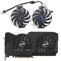 패드 95mm 7pin/5pin CF1010U12S FDC10U12S9C T129215SU 비디오 카드 팬 ASUS 듀얼 GEUFORCE RTX3060TI 3070 V2 OC EDITION GDDR6 GPU FAN.