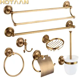 . Solid Brass Bathroom Accessories Set,Robe hook,Paper Holder,Towel Bar,Soap Basket,Bathroom Fitting Sets