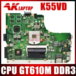 マザーボードノートブックメインボードK55VD K55A A55VD A55AラップトップマザーボードGT610M Rev：3.0メインボードテストOK