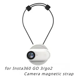 アクセサリーInsta360用磁気カメラネックストラップ3/go 2アクションカメラ調整可能なアンチロストラニードサムカメラアクセサリー