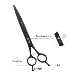 9インチMeisha 24cmペットトリミングハサミJapan Steel Dog Big Cutting Shears Animals Curved Scissors Pets Grooming Tools B0062A