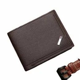 Carteiras dobráveis Man Picture Coin Slim Busses Busin Mey Credit Cards Titulares Vintage Protecti Capacity Bags P2FP#