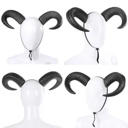 3xua Devil Horn Stirnband Cosplay Kopfbedeckung für Halloween Party Wear Ox Horn Hair Band Geburtstag Kopfbedeckung Partyzubehör