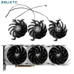 PADS T129215SUグラフィックカードファンRTX3080 RTX3060 RTX3070 FOR GALAX RTX 3060 3070 3080 3090 Ti Metaltop Graphics Card Fans Cooling