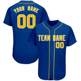 Niestandardowe koszulki baseballowe zszyte mężczyźni kobiety młodzież s-7xl spersonalizowano Twoje imię i nazwisko i numer do guziki dla fanów prezenty
