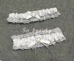 مجموعة الرباط الدانتيل للعروس مع Little Bow Bridal Porm Gift Chic 2 Garters Stretch 1623 Inch6383198