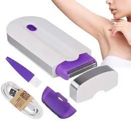 Epilator Schmerzloser Laser -Touch -Haarentfernungs -Kit USB wiederaufladbare Frauen Körpergesichtsbein Bikini Hand Rasierer Professioneller Entferner 240403