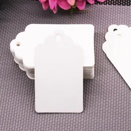 (4*2cm/ 5*3cm/ 7*4cm) 100pcs Kraft Kağıt Etiketler Düğün Doğum Günü Partisi Boş Hediye Boş Kartı Ana Kart Diy Şişe Taşıma Kartı Diy Kağıt Zanaat