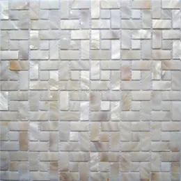 Papéis de parede Mãe natural de mosaico de pérolas para decoração caseira backsplash e banheiro parede de 1 metro quadrado Al104265o