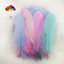 35 Color Goose Satinettes Loose Feathers 5-8Inch/13-20cm 100pcs Wedding Carnival Dress