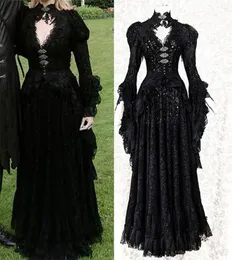 Abiti casual Medieval Noble Cosplay Halloween Costume Female Vampire adulto Vampire 2021 Masquerade Women Dress3801389